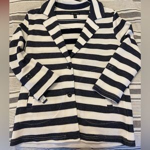 White and Blue Blazer